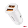 AMiO autós töltő 2x USB-A 2.1A 12/24V (03872)