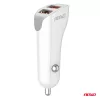 AMiO autós töltő 2x USB-A 2.1A 12/24V (03874)