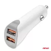 AMiO autós töltő 2x USB-A 2.1A 12/24V (03874)