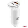 AMiO autós töltő USB-A+ USB-C 20W 12/24V (03875)