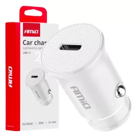 AMiO autós töltő USB-C 20W 12/24V (03876)