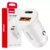 AMiO autós töltő USB-A + USB-C 20W 12/24V (03877)