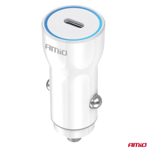 AMiO autós töltő USB-C 20W 12/24V (03880)