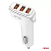AMiO autós töltő 3x USB-A 3.1A 12/24V (03885)