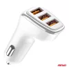 AMiO autós töltő 3x USB-A 3.1A 12/24V (03885)