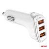 AMiO autós töltő 3x USB-A 3.1A 12/24V (03885)
