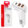 AMiO autós töltő 2x USB-A + USB-C 38W 12/24V (03886)