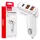 AMiO autós töltő 2x USB-A + USB-C 38W 12/24V (03886)