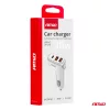 AMiO autós töltő 2x USB-A + USB-C 38W 12/24V (03886)