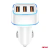 AMiO autós töltő 3x USB-A 30W 12/24V (03889)