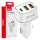 AMiO autós töltő 2x USB-A + USB-C 32W 12/24V (03890)