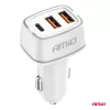 AMiO autós töltő 2x USB-A + USB-C 32W 12/24V (03890)