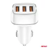 AMiO autós töltő 2x USB-A + USB-C 32W 12/24V (03890)
