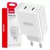 AMiO hálózati töltő 2xUSB-C 40W gyorstöltés 230V (03892)