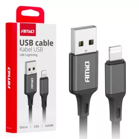 AMiO USB–Lightning kábel 2A 100cm FullLINK (03901)