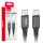 AMiO USB-C–USB-C kábel 60W 100cm FullLINK (03902)