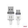AMiO USB–USB-C kábel 3A 100cm FullLINK (03905)