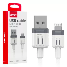 AMiO USB–Lightning kábel 3A 100cm FullLINK (03907)