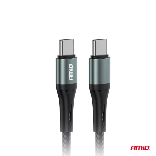 AMiO USB-C–USB-C kábel 60W 100cm FullLINK (03914)