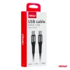 AMiO USB-C–USB-C kábel 60W 100cm FullLINK (03914)