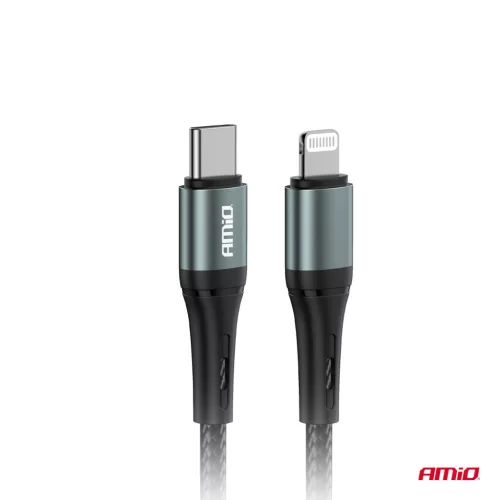 AMiO USB-C–Lightning kábel 20W 100cm FullLINK (03916)