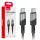 AMiO USB-C–USB-C kábel 60W 200cm FullLINK (03927)