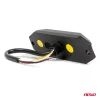 AMiO keskeny, hűtőrácsba szerelhető borostyánsárga LED-villogó, 4×3 W, R65/R10, 12/24 V, IP6K9K (03929)