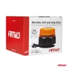 AMiO vezeték nélküli LED-es figyelmeztető lámpa R65 R10 12V 24V (03931)
