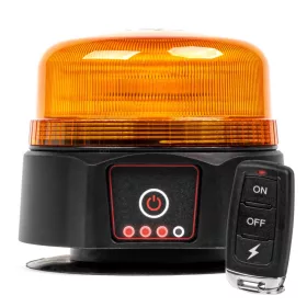   AMiO vezeték nélküli LED-es figyelmeztető lámpa távirányítóval R65 R10 12/24V (03932)