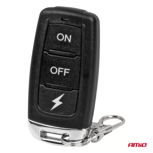 AMiO vezeték nélküli LED-es figyelmeztető lámpa távirányítóval R65 R10 12/24V (03932)