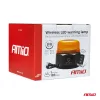 AMiO vezeték nélküli LED-es figyelmeztető lámpa távirányítóval R65 R10 12/24V (03932)