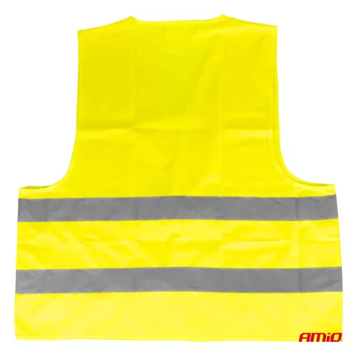AMiO láthatósági mellény XXXL sárga tanúsítvánnyal (03935)