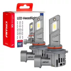   AMiO LED fényszóróizzók X5-sorozat WINGER HB3 6000K max. 50W (03948)