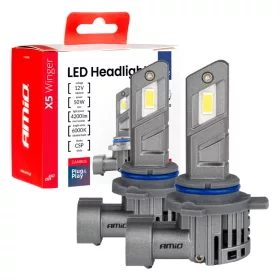   AMiO LED fényszóróizzók X5-sorozat WINGER HIR2 6000K max. 50W (03950)