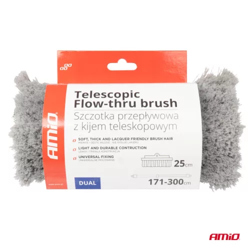 AMiO teleszkópos vízátfolyós mosókefe 171-300cm (03954)