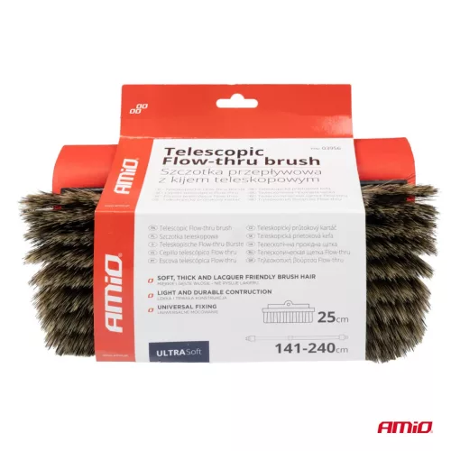 AMiO teleszkópos vízátfolyós mosókefe 141-240cm (03956)