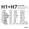 AMiO halogénizzó-készlet 30 db (H1+H7) (03960)