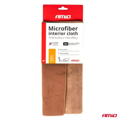 AMiO mikroszálas utastértisztító kendő 30x30cm 500g (03982)