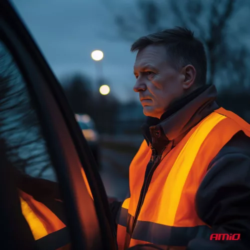 AMiO láthatósági mellény narancssárga tanúsítvánnyal XXL (03985)