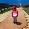 AMiO gyermek láthatósági mellény rózsaszín (03987)
