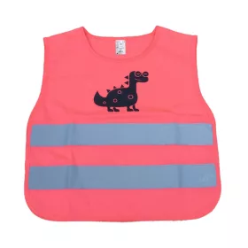   AMiO gyermek láthatósági mellény rózsaszín DINOSAUR (03989)