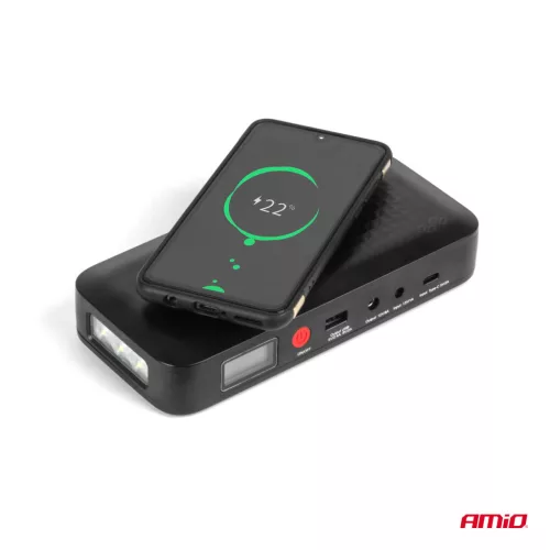 AMiO hordozható indításrásegítő powerbank 12V 12Ah 800A (04055)