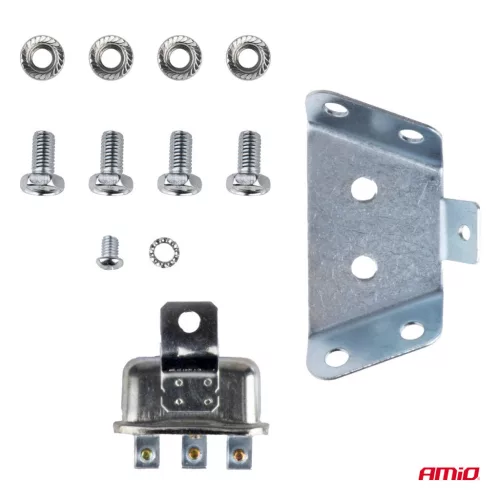 AMiO kürt készlet – 2 db piros 125mm 12V (04075)