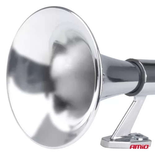 AMiO fanfárkürt króm 640mm 12V 24V (04076)