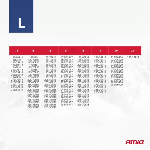 AMiO textil hólánc L EN16662-1 Önorm V5121 2 db (04082)