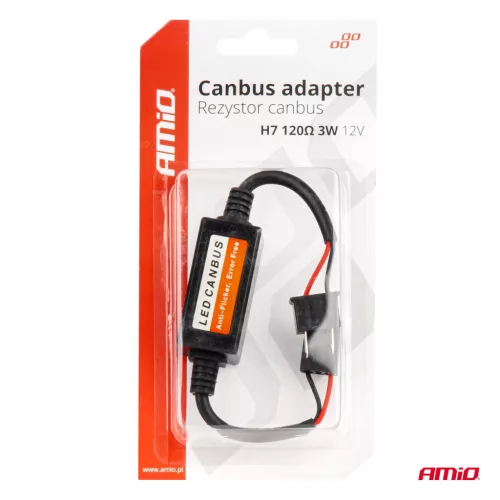 AMiO LED CANBUS terhelőellenállás, 120 Ω, 3 W, H7 (04088)