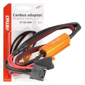  AMiO LED CANBUS terhelőellenállás, 6 Ω, 50 W, H7 csatlakozóval (04089)