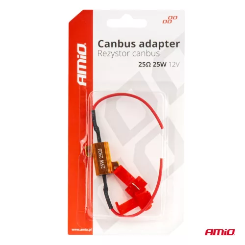 AMiO LED CANBUS terhelőellenállás, 25 Ω, 25 W (04093)
