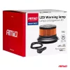 AMiO LED-es figyelmeztető lámpa nagy igénybevételre W28M 12V 24V (04105)