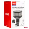 AMiO LED-es figyelmeztető lámpa nagy igénybevételre W28P 12V 24V (04107)